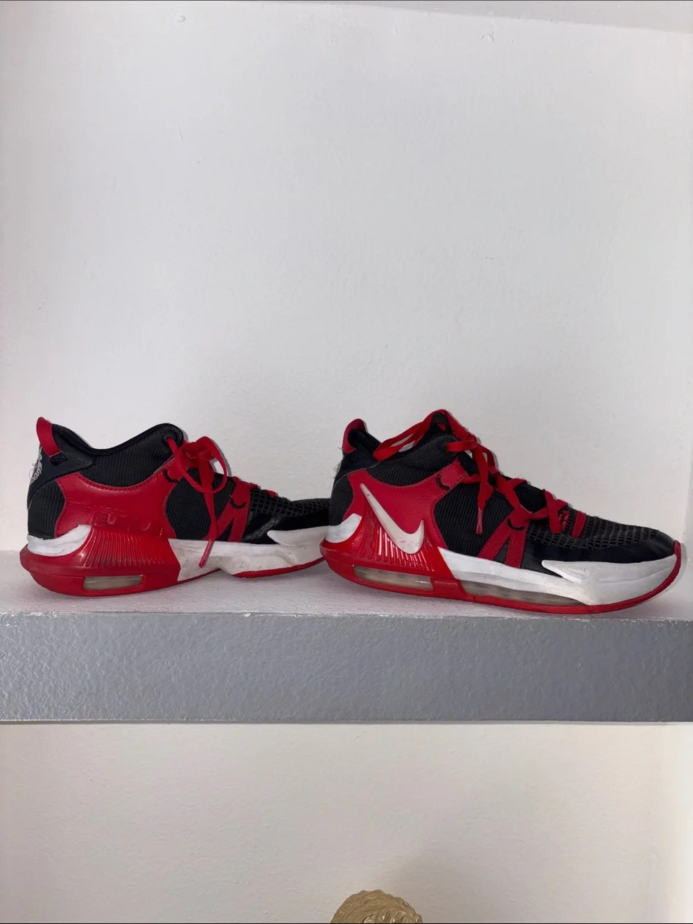 Kids Nike Red and Black Performance Sneakers